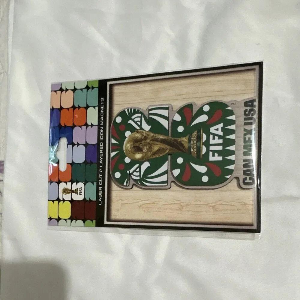 FIFA Officially Licensed Mexico CAN/MEX/USA Laser Cut Layered Icon Magnet